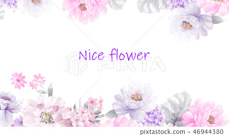 Nice rose and peony flower 46944380