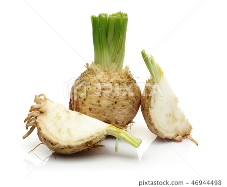Fresh celery stalks and celeriac 46944498