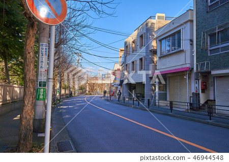 View the direction of the train station from the boundary (Shopping district) between Yurika 1-chome and 2 chome Aso City, Kawasaki-shi 46944548