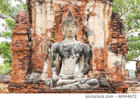 Wat Mahathat in Ayutthaya Historical Park,Thailand Wat Mahathat in Ayutthaya Historical Park,Thailand 46944672