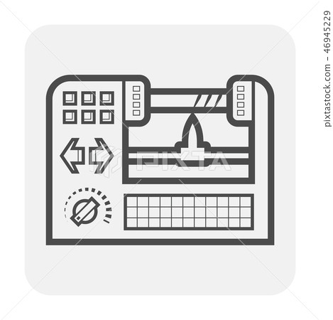 cnc milling icon 46945229