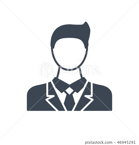 Businessman Glyph Vector Icon 46945291