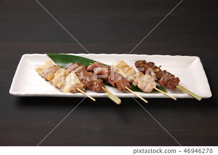 烤雞肉串 烤雞肉串 46946278