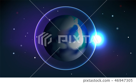 Earth and Universe background 46947305