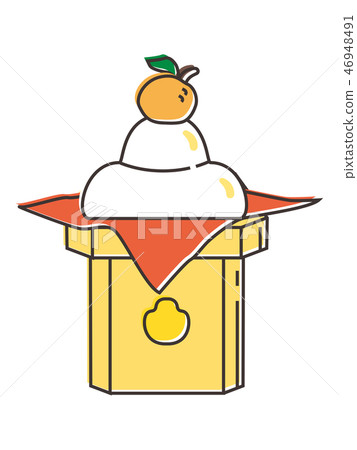 Kagami mochi / symmetrical rice cakes Kagami mochi / symmetrical rice cakes 46948491