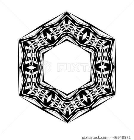 Vector circular ornament. Vector circular ornament. 46948571