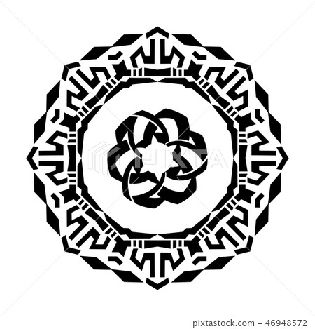 Vector circular ornament. Vector circular ornament. 46948572