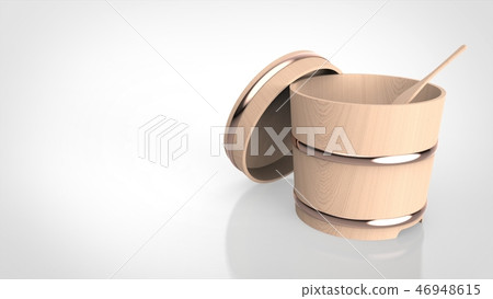 Chopsticks and rice bowl right 46948615