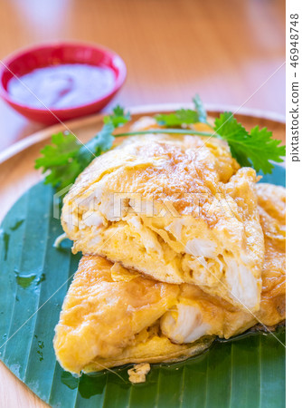 Thai style crab Omelette Thai style crab Omelette 46948748