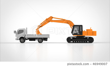 Excavator and Tipper Side Excavator and Tipper Side 46949007