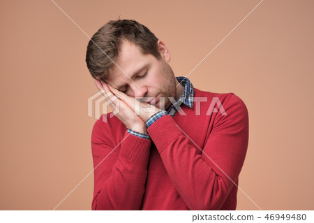 European man being tired European man being tired 46949480