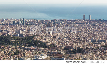 Skyline of Barcelona Spain Europe 46950112