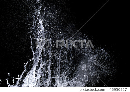 Splashing wave on the Black sea in the night. Splashing wave on the Black sea in the night. 46950327