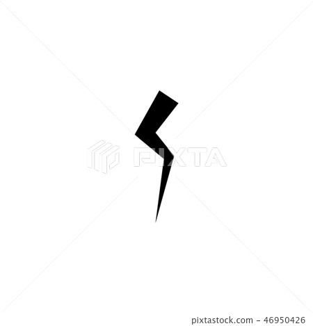 Flash and lightning icon.  46950426