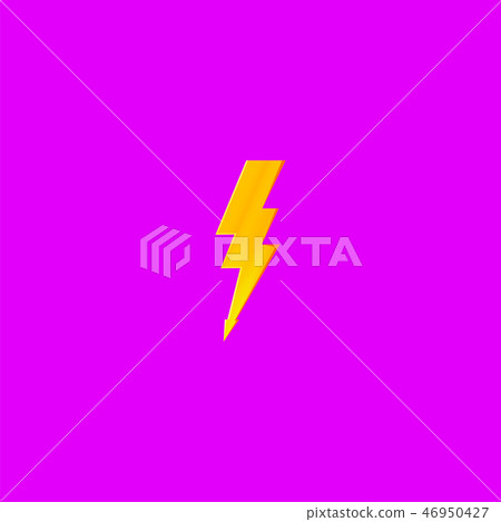 Flash and lightning icon. Flash and lightning icon. 46950427