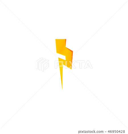 Flash and lightning icon. Flash and lightning icon. 46950428