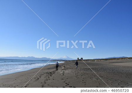 Tsujido coast in winter Tsujido coast in winter 46950720