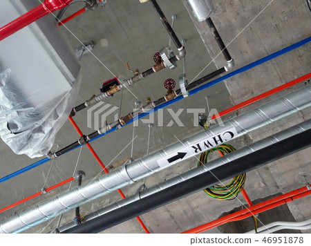 Chiller pipes and other services pipes.  46951878