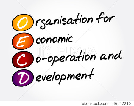 OECD acronym, business concept background OECD acronym, business concept background 46952210
