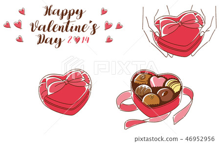 Valentine's day chocolate heart 46952956