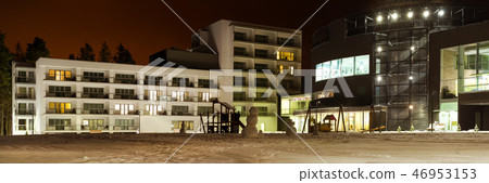 Modern building made of glass and concrete Narva 46953153