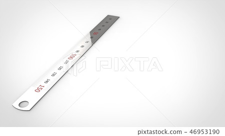 Metal ruler left 46953190
