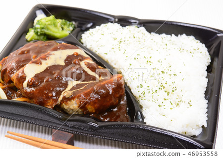 Delicious hamburger bag lunch Delicious hamburger bag lunch 46953558