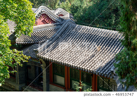 中國北京香山公園 中国観光スポット Fragrant Hill Beijing 屋頂 中國建築 中國北京香山公園 中国観光スポット Fragrant Hill Beijing 屋頂 中國建築 46953747