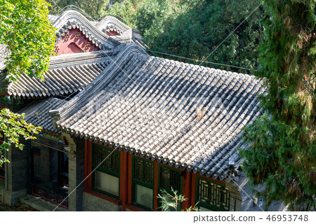 中國北京香山公園 中国観光スポット Fragrant Hill Beijing 屋頂 中國建築 46953748