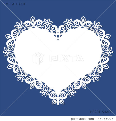 Greeting card with openwork border 46953997