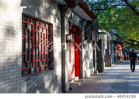 中國北京市街道平民生活 中国北京市街道の庶民生活 Street Beijing City China 46954299