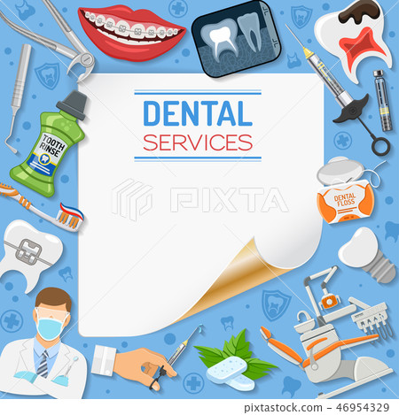 Dental Services Banner and Frame Dental Services Banner and Frame 46954329