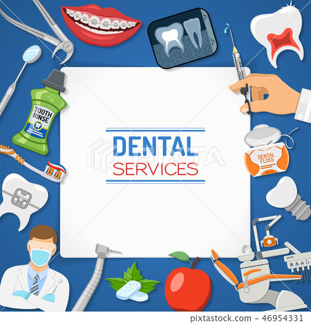 Dental Services Banner and Frame 46954331