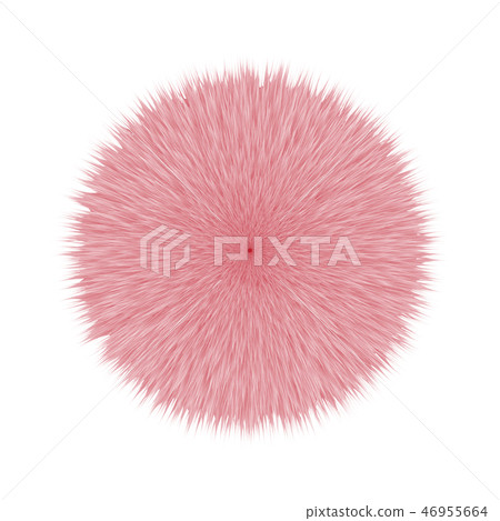 Pink Fluffy Hair Pom Pink Fluffy Hair Pom 46955664
