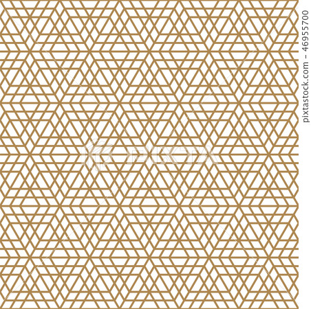 Seamless arabic geometric ornament in brown color. 46955700