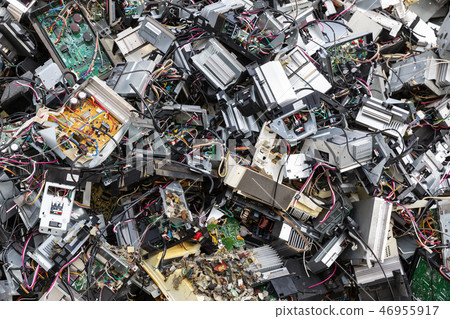 Abandoned computer Abandoned computer 46955917