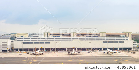 Panorama Airplanes Changi international airport 46955961