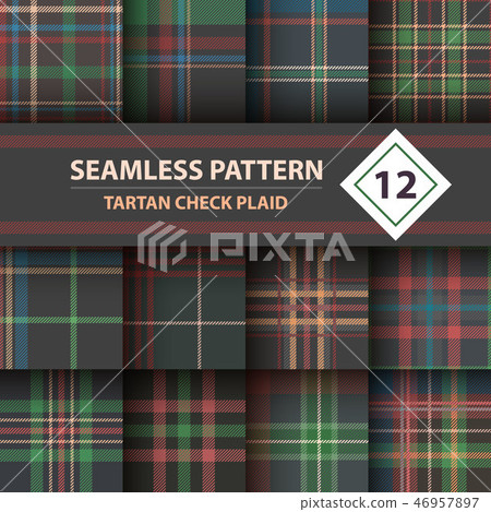 Classic tartan, Merry Christmas seamless patterns. 46957897