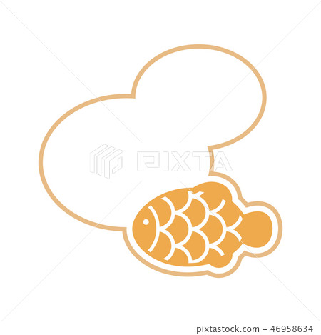 Vector japanese fish shape pie with space for text 46958634