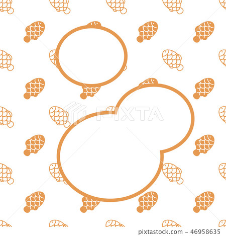 Fish shape pie pattern and space for text, vector Fish shape pie pattern and space for text, vector 46958635