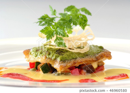 魚源烹飪圖像魚菜炒魚菜圖像西餐法國食品西餐豪華食品 46960580