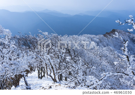 Climbing trail of fog and ice Climbing trail of fog and ice 46961030