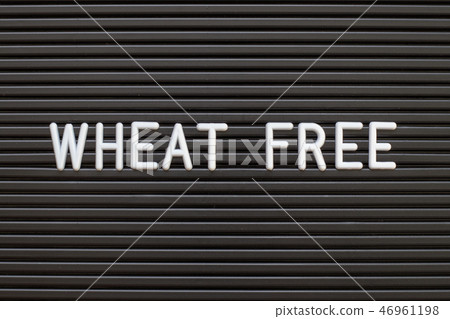 Black color felt letter board in word wheat free 46961198