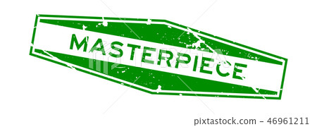 Grunge masterpiece wording rubber seal stamp Grunge masterpiece wording rubber seal stamp 46961211