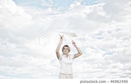 She is adult but still feeling playful She is adult but still feeling playful 46962490