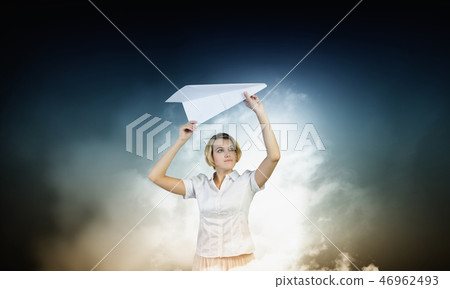 She is adult but still feeling playful She is adult but still feeling playful 46962493