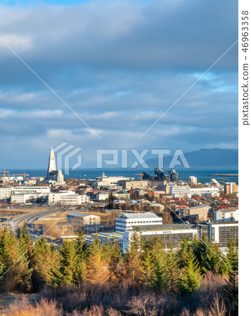 Cityscape viewpoint of Reykjavik Iceland Cityscape viewpoint of Reykjavik Iceland 46963358