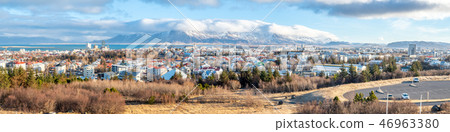 Cityscape viewpoint of Reykjavik Iceland Cityscape viewpoint of Reykjavik Iceland 46963380