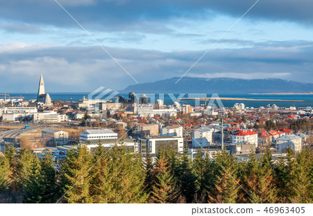 Cityscape viewpoint of Reykjavik Iceland 46963405