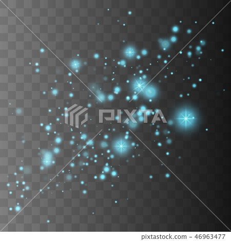 Glow light effect.  Sparkle dust.  46963477